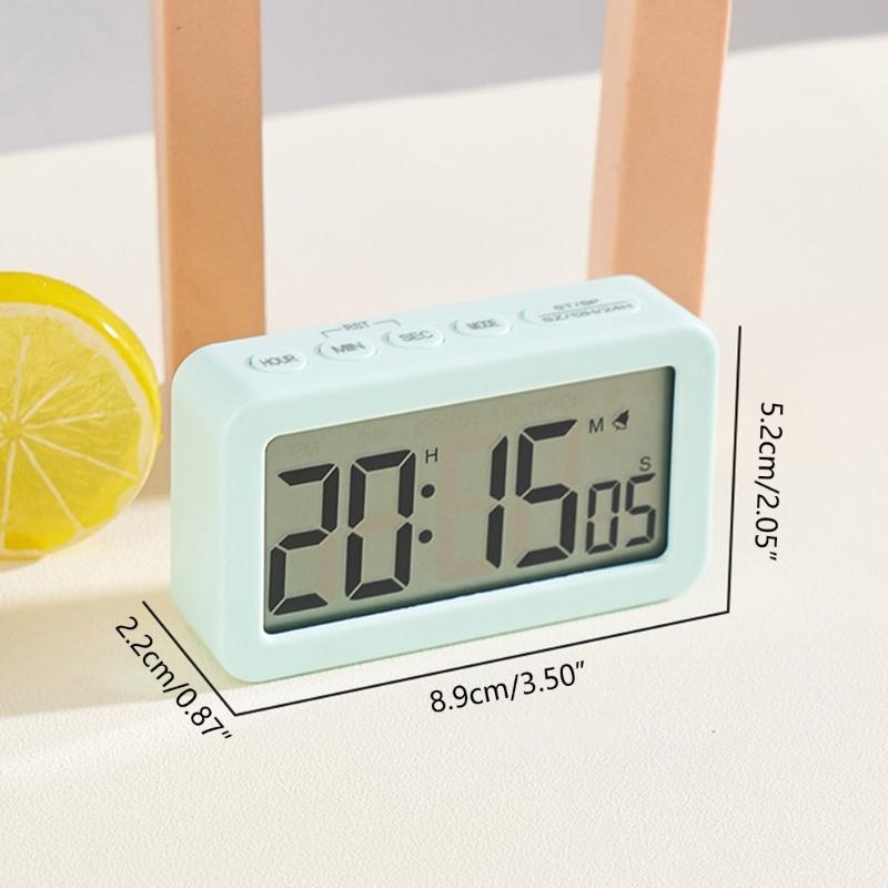 Elegant LCD Display Clock Digital Alarm Clock Fashionable Bedroom Alarm Clock