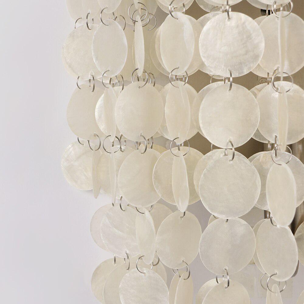 Modern Simple White Natural Shell Loft LED E27 Wall Lights Living Room Bedside Lighting Wall Lamp