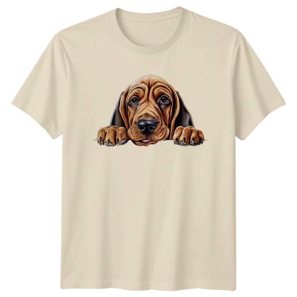 Cute Bloodhound Dog Breed Peek A Boo TShirt Animal Lover Gift
