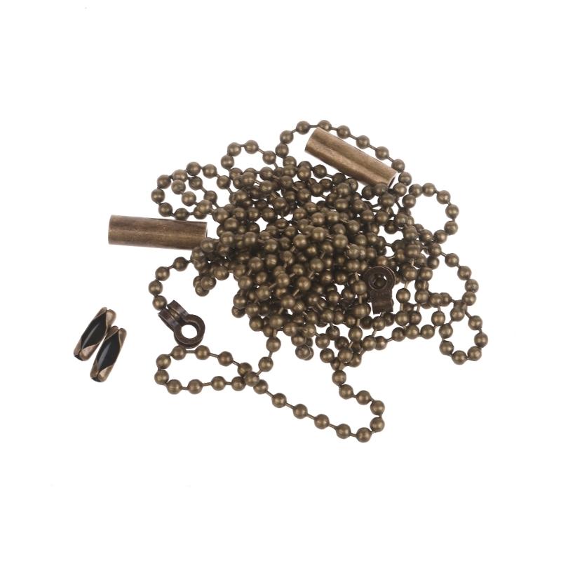 Set of 2 Ceiling Fan Chain Extenders with Connectors Bulb Pull Chain Extensions