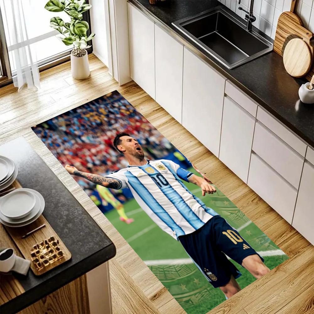 Messi Nonslip Kitchen Mat Floor Carpet Rug For Indoors Outdoors Home Decor Room Supplies Spring Decor
