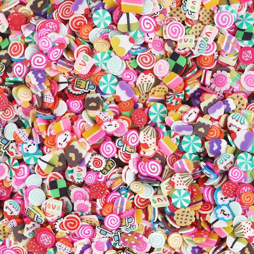 1000 Stücke KEINE LOCH Polymer Clay Blume Handwerk Flatback Scrapbooking Für Verzierungen Nagel Aufkleber Kunst Dekoration Diy Zubehör