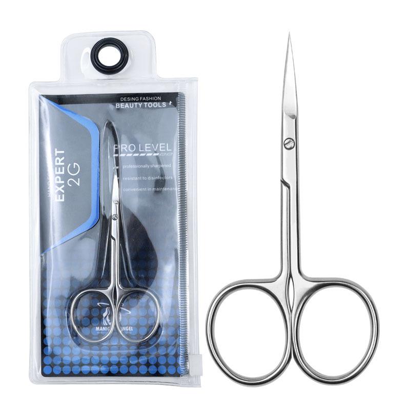 Stainless Steel Curved Russian-Style Elbow Scissors: Remove Dead Skin, Calluses, and Hangnails for Nail Care