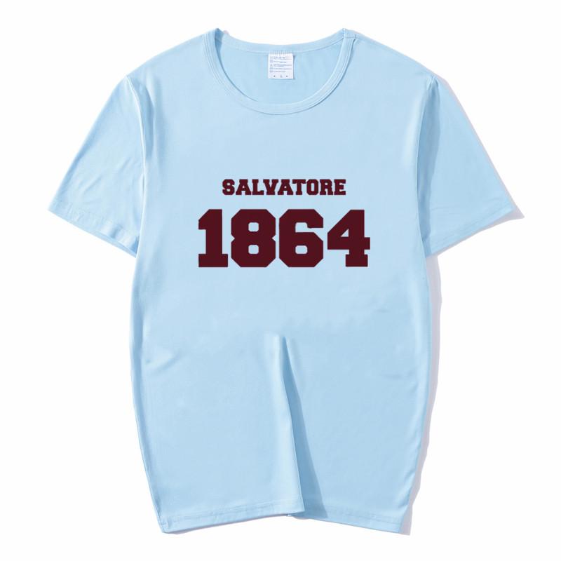 La Maglietta Diaries Stampa Damon Estiva Larga T-shirt Donna Ulzzang Casual T-shirt Harajuku