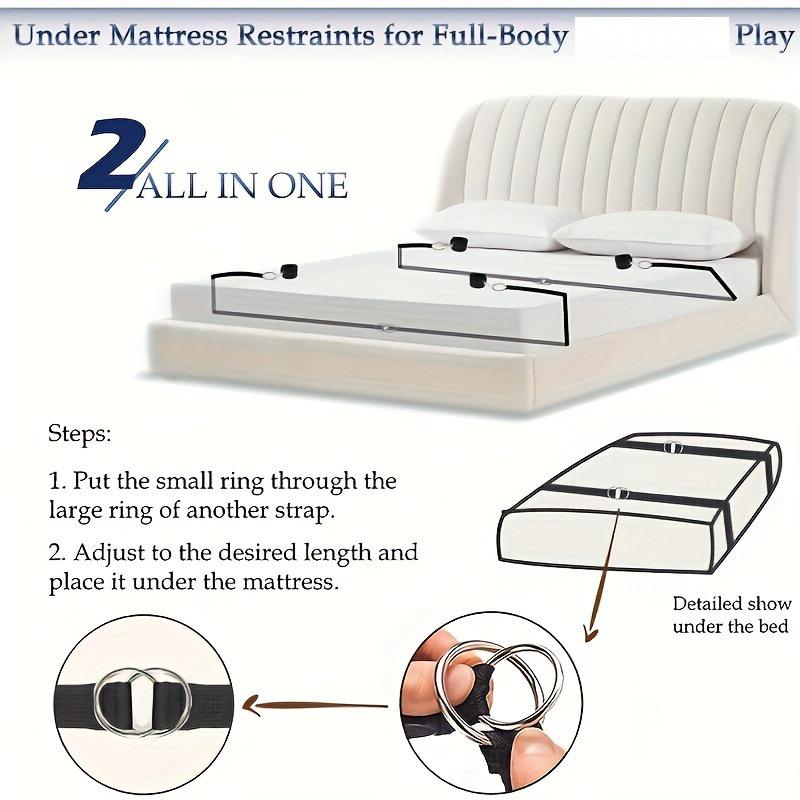 Bedtime Tie-Up Restraint Set: SM Straps & Stool Bindings