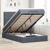 VidaXL Ottoman Bed Frames and Mattress Dark Grey 120x200 Cm Velvet, Bed Frame, Upholstered Bed Frame, Bed Frame 3314313