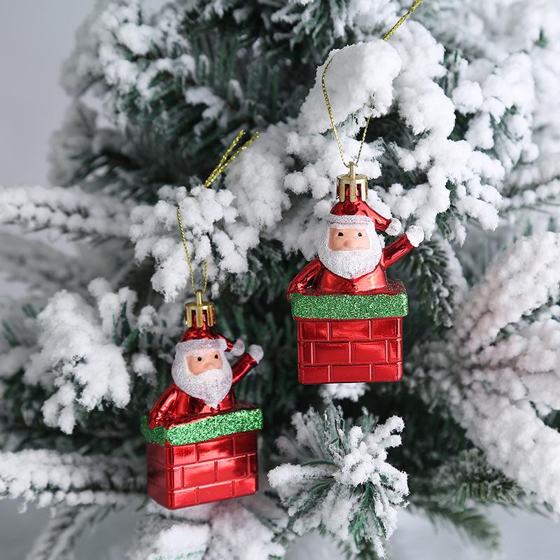 2pcs/set Christmas Tree Hanging Ornament Red White Candy Cane Pendant Navidad Home Xmas Gifts New Year Christmas Decor 2025