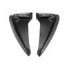 2 X Glossy Black Plastic Car Side Fender Decorative Air Flow Vent Covers Sticker