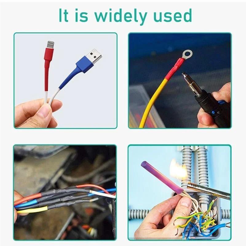 Insulation Sleeving Heat Shrink Tube Thermoresistant tube Kit Polyolefin Heat Shrink Tubing Wire cable Waterproof Shrink 2:1