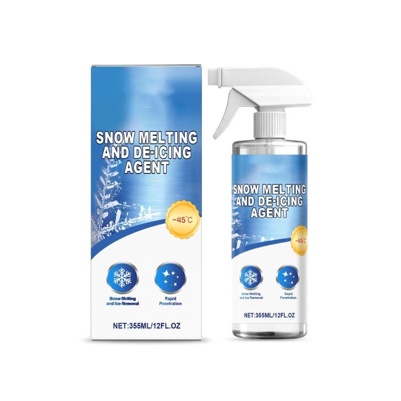 

355ml Automotive Windshield De Icer Sprayed Rapid Ice Melt Solution For Car Window And Glass Surfaces Anti Frosts Formula 1