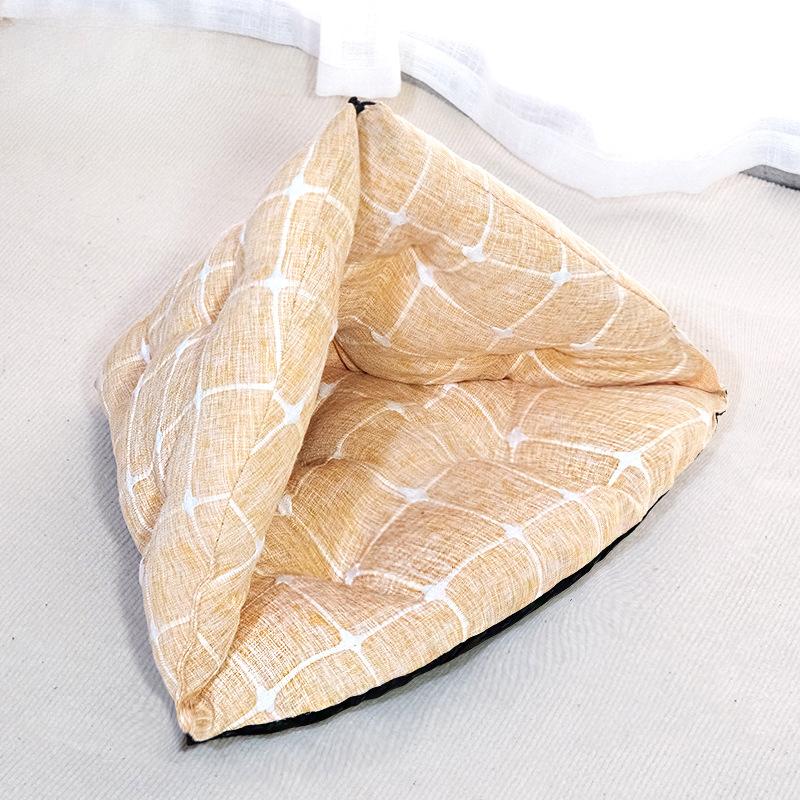 

Кошачий домик на все времена года Зимний теплый домик Кошачий домик Полузакрытый домик для дачи Летняя будка Товары для кошек S