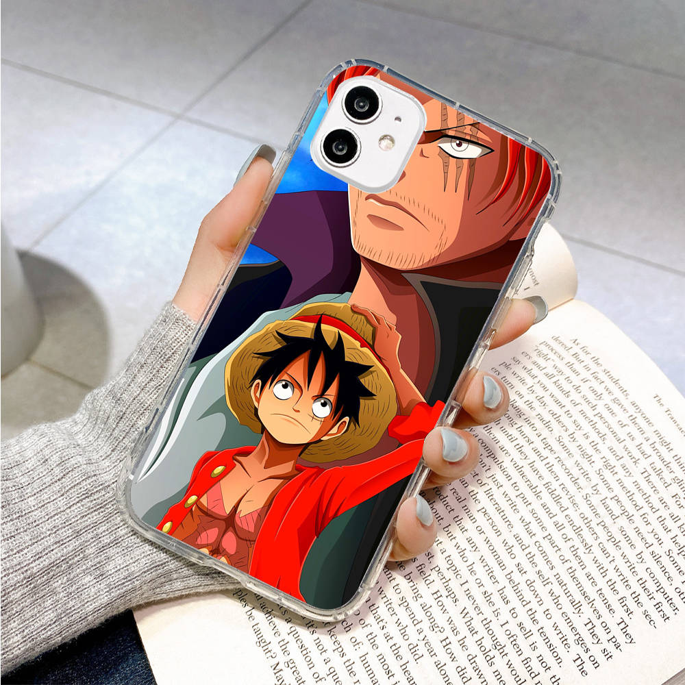 Case for Samsung A04 A14 A23 A34 A54 M23 M33 M52 M53 Realme 10 9 C30S C35 C55 VIVO Y02S Y21 Y51 X80 Pro Transparent Cover WI63 One Piece Luffy