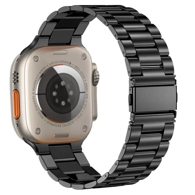 Stainless Steel Strap for Apple Watch Ultra 2 49mm Band 44mm 42mm 46mm 41mm 45mm 44 Mm Bracelet IWatch Series 10 9 8 7 SE 6 5 4