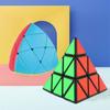 1+1 Pyraminx Cube Set Pyramid Triangle Magic Cube Special Block Expert Triangle Twist Puzzle Block, populære koreanske puslespill