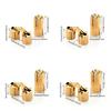 10Pcs Furniture Brass Concealed Hinges Cylindrical Hinges Small Barrels Hinges for Jewelry Keepsake Box Cabinet Door