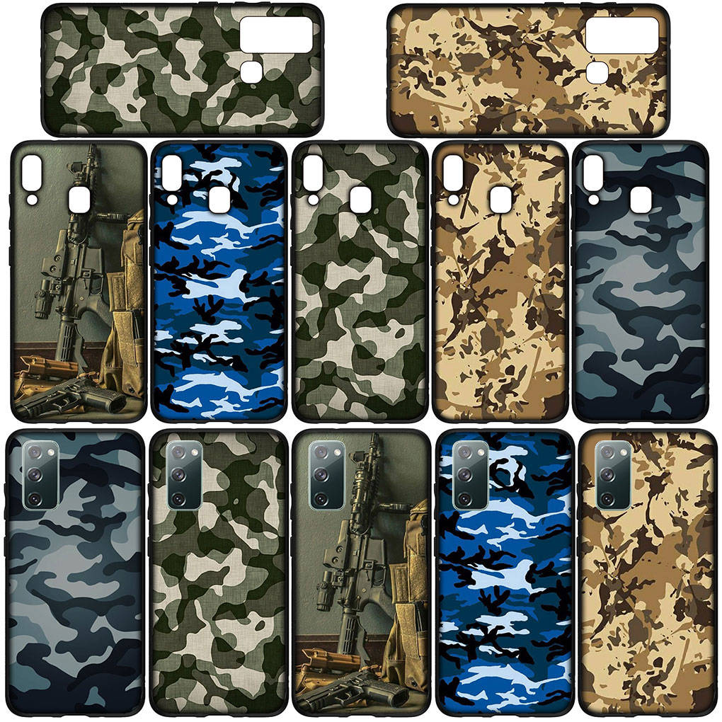 Kryt na telefon pro Samsung Galaxy S25 S24 S23 iPhone 16 15 Xiaomi Redmi Note 14 13 12 16E X 11 Pro Max Moto Huawei Camo Vojenský Armádní Kamufláž Umělecký Kryt