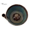 Country Style Fruit Bowl Cleaner Berry with Drainage Holes Rinse Vegetable Basket Rustic Wash for Kitchen Countertop Vortex-shaped