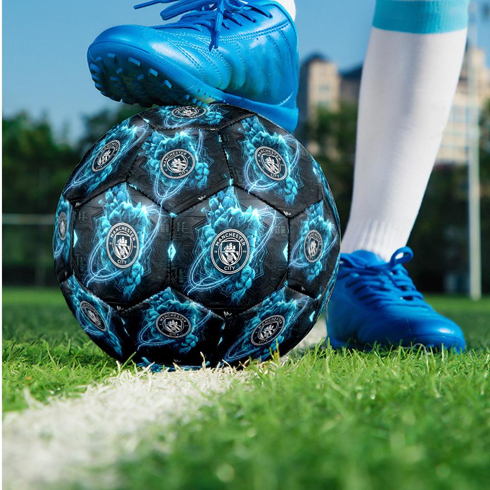 Pallone da calcio tema Manchester City Taglia 5 Pallone da calcio Tocco Morbido Pallone da calcio professionale per allenamento per sport all'aperto