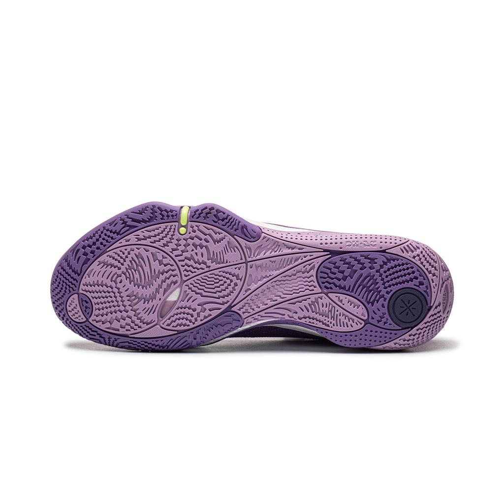 Li Ning Cushioning Abrasion Resistant Low Top Basketball Shoes Men's Zircon Purple ABAW011-11