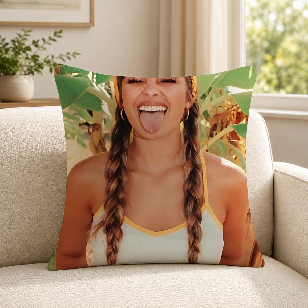Person AAddison RRae funny Cushion Cover Soft Short Plush SkinFriendly Cushion Case for MultiScene Use