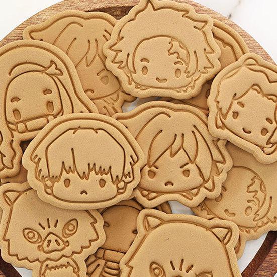 Cartoon Dämon Cutter Form Slayer Figur Cookie Pressen Figur 3D Backen Geschenk