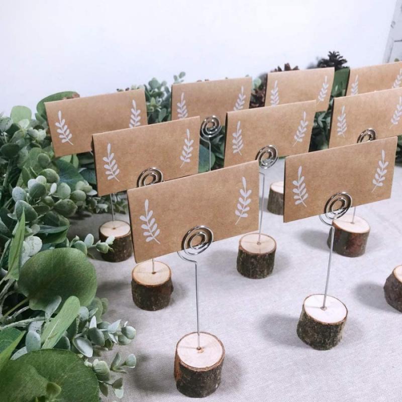 10pcs/pack kraft paper wedding table seat card birthday anniversary celebration party place name cards bouquet message card