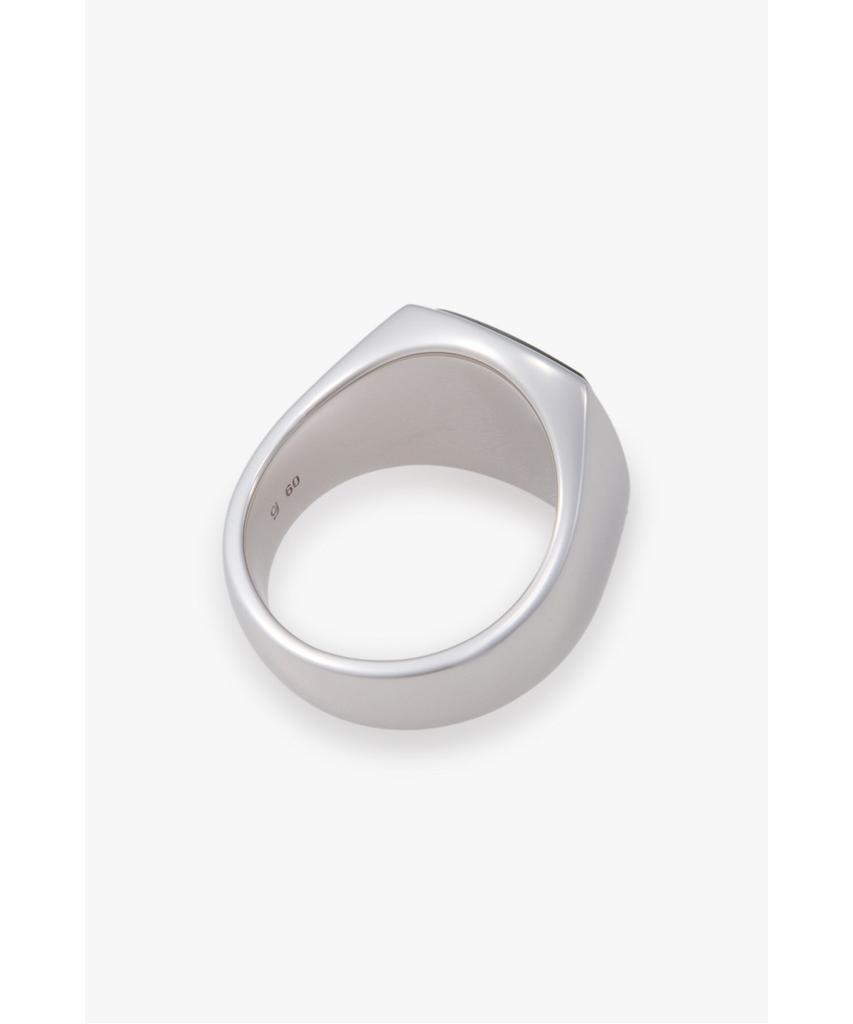 Man On The Boon [Tom Wood] Black Lavikite Cushion Ring_Silver 4716129117