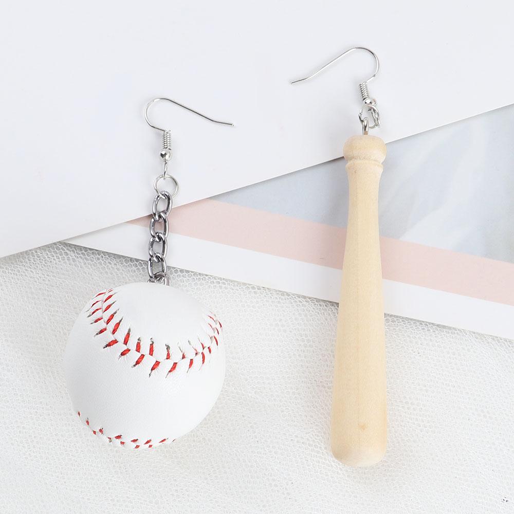 New Punk Cool Sport Bowling Balls Dangle Earrings Funny Resin Tennis Ball Drop Earring For Women Fashion Jewelry Sport Party