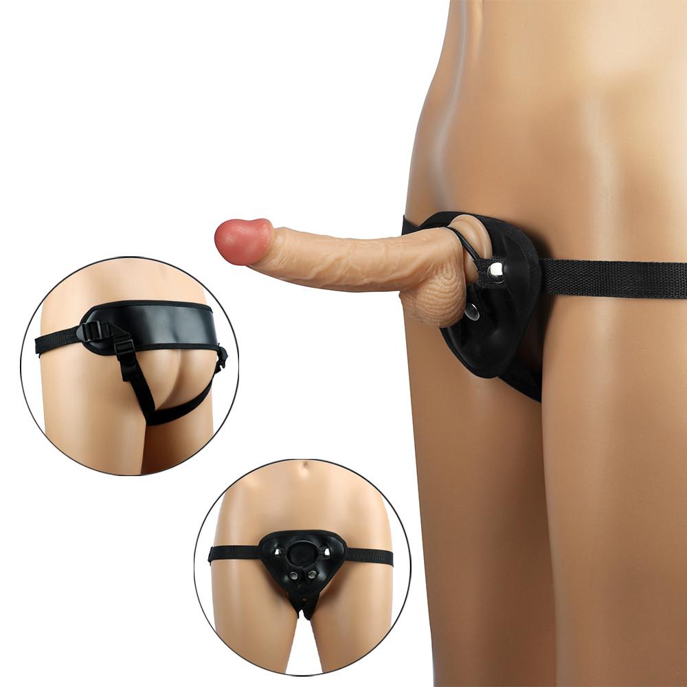 Strapon Dildo for Women Suction Cup Realistic Strap-On Dildo Huge Penis Strap On Sex Toy for Lesbian