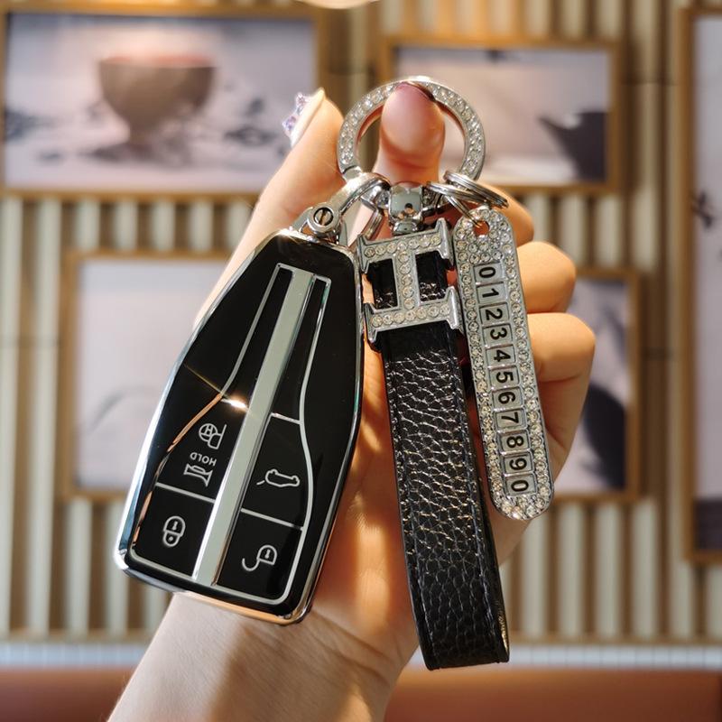 2023 Hongqi H5 Key Case for Women: Compatible with H7, H9, HS5, HS7, HS3 - Protective Car Key Cover and Buckle