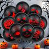 10/30/50pcs Halloween Balloons Decoration Bat Print Latex Balloon Black Red Decorative for Halloween Party Home Decor
