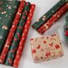 Christmas Themed Wrapping Paper Set 5 Pack 50x74cm Thick Recyclable Materials Assorted Seasonal Artwork
