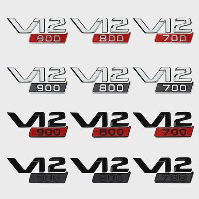 Litery 3D ABS V12 700 800 900 Logo na bagażnik samochodu na błotnik Naklejki na G Class G63 G700 G800 G900 G500