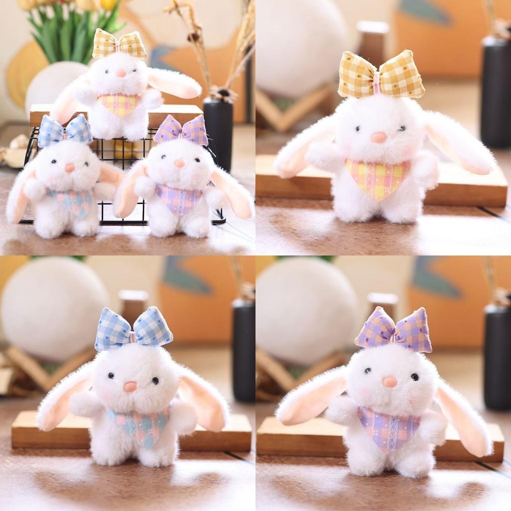 Plush Bunny Keychain With Bow For Kids And Collectors