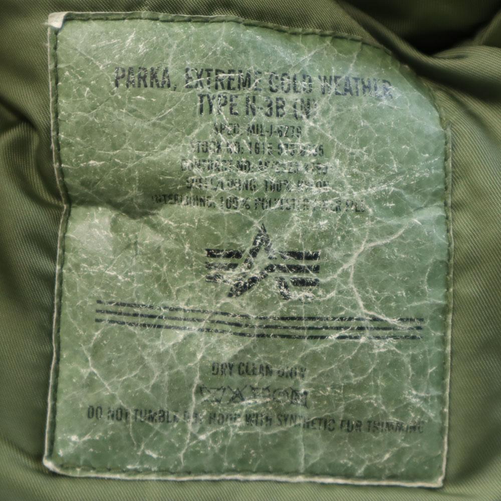ALPHA INDUSTRIES INC N-3B Flight Jacket M Khaki Men's Used