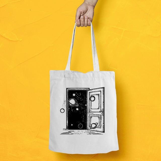 Universe Summer Women Shopper Bag Harajuku Graphic Ulzzang Canvas Bag Vintage Casual Shoulder Bags Female Canvas Shopping Bag