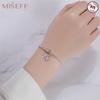 S925 Sterling Silver Heart & Key Pendant for DIY Necklace/Bracelet