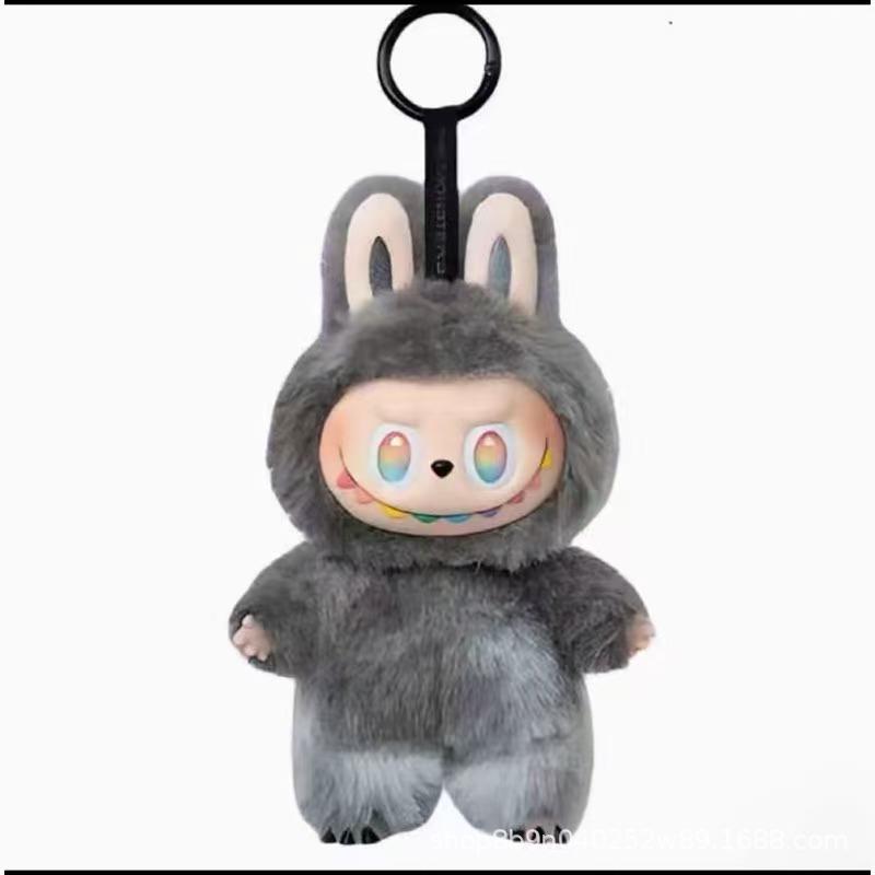 Cartoon Style Labu Fabric Third-generation Stock Plush Toy Pendant, Super Cute Bag, Car Hanging Accessory