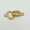 Yansheng S925 Sterling Silver Diamond Heart Clasp Necklace & Bracelet DIY Pearl Chain.