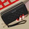 Lange damesportemonnee Damesportemonnees Kwastje Muntportemonnee Kaarthouder Portemonnees Dubbele rits Pu leren clutch Luxe geld telefoontas