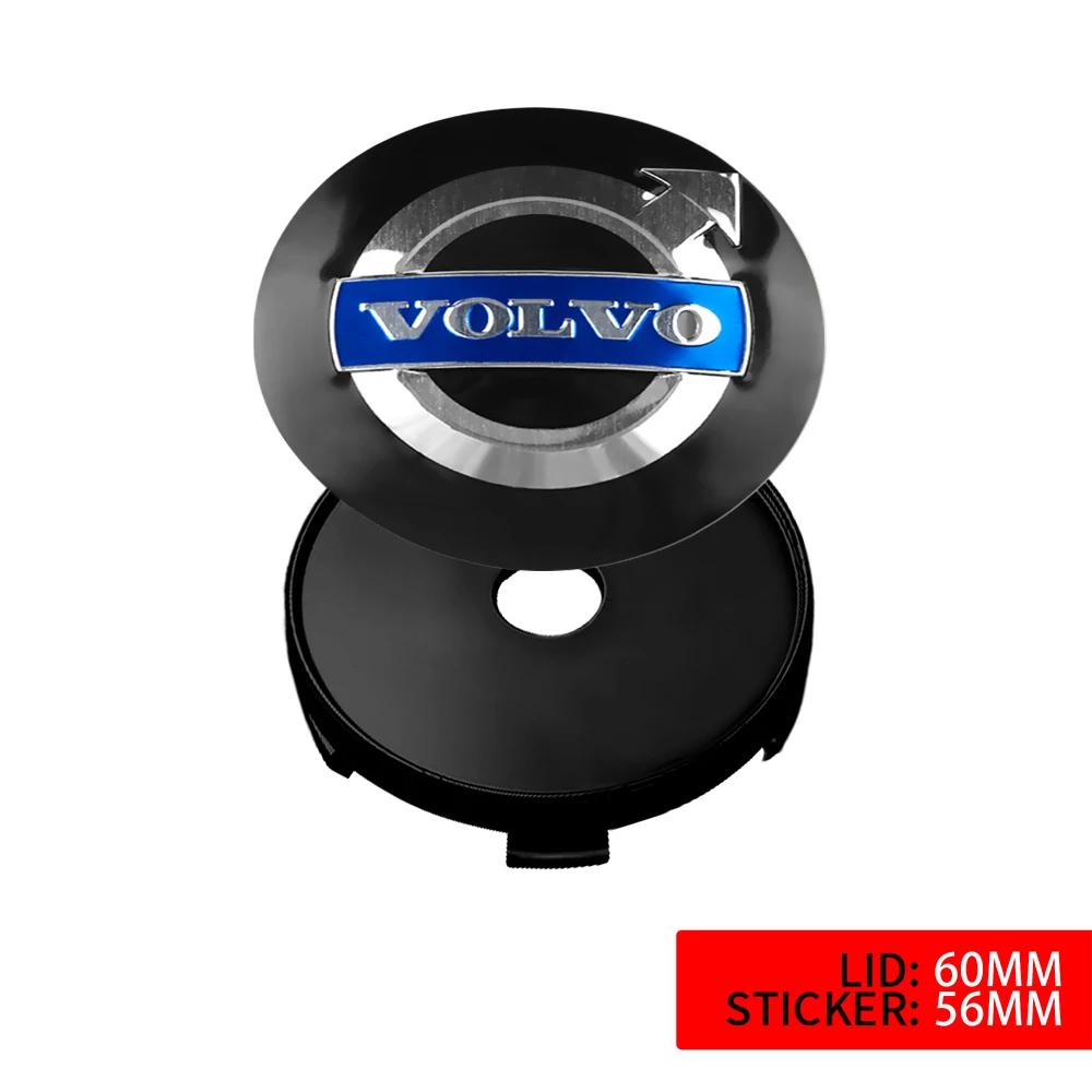 Set 4 buc. Autocolante Accesorii Capac Central Jantă Mașină 56/60mm Pentru Volvo Rdesign XC60 XC90 V40 V50 V60 T6 AWD Xc70 S60 S80 S90 V70 V90