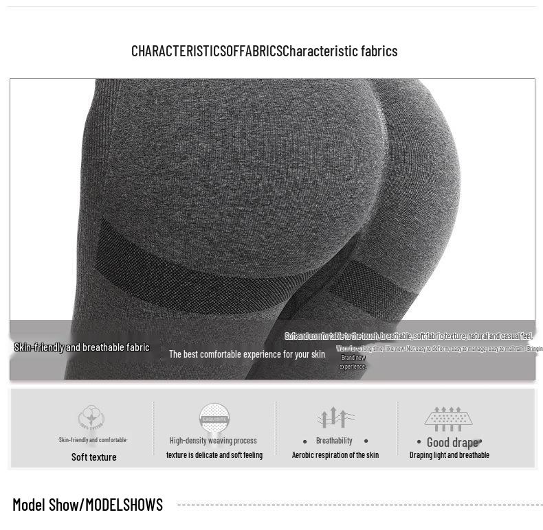 Pantaloni de Yoga cu Talie Înaltă, Culoare Piersică, pentru Ridicarea Șoldurilor - Fără Șifonare, Strâmți și Elastici pentru Fitnessul Femeilor