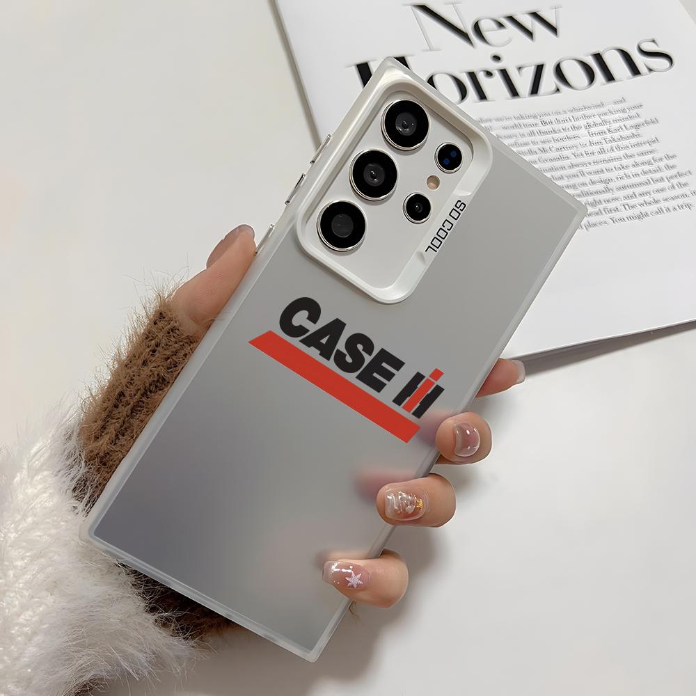 

Case I-International Phone Case For Samsung Galaxy S25 Edge S24 S23 S22 S21 S20 Ultra Funda Silicone Silver Cover Galaxy S24plus