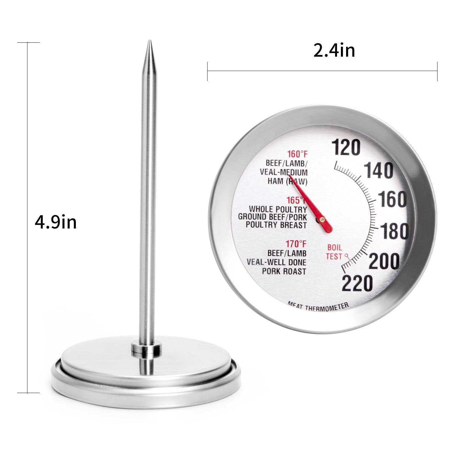 

Large Dial Meat Thermometer for Chicken, Steak, Turkey, and Barbecue