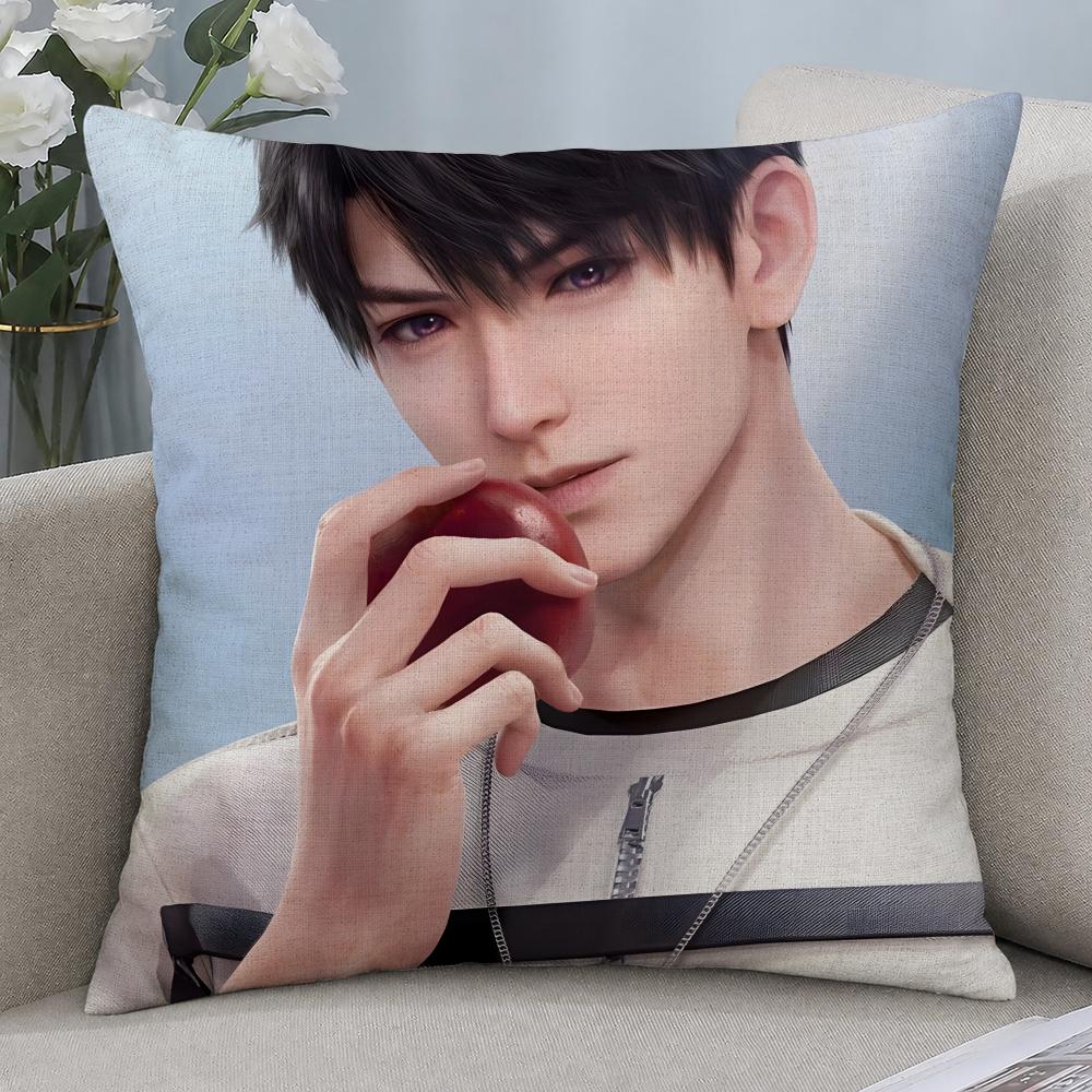 Game Caleb Love and Deepspace Cushion Cover Cushion Covers Natural Linen Breathable Sofa Bedroom Decor Pillowcase