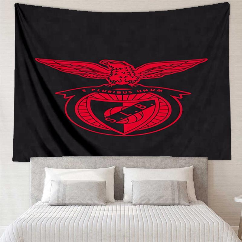 S.L.-Benfica Print Tapestry, Backdrop, Easy Setup, Ideal for Bedroom, Office & Living Room, with Aesthetic Wall Hanging Decor.