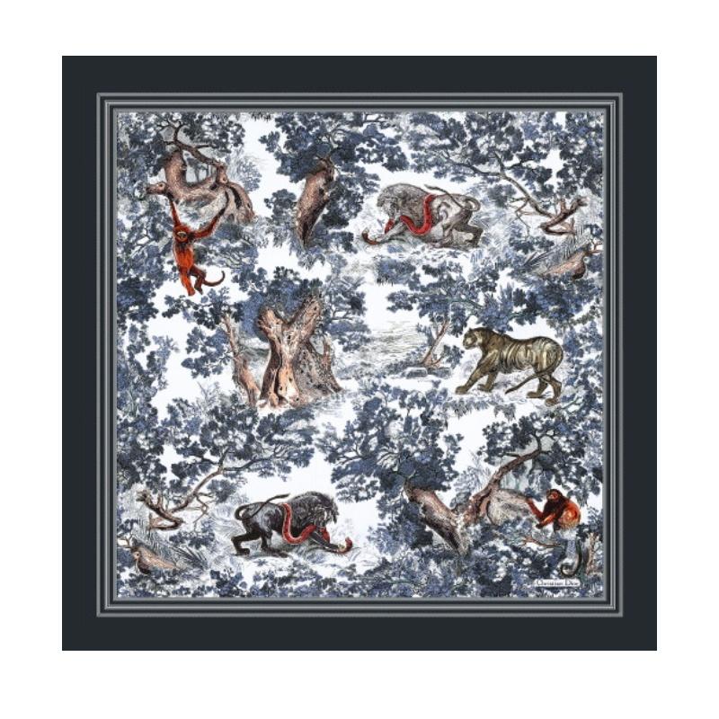 Jungle Animal Knitted Blanket Luxury Orange Bedspread Modern Decorative For Sofa Throw Warm Living Room Bedding Home Decorate