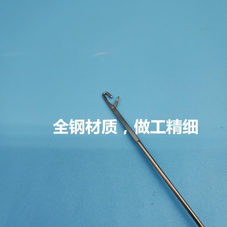 Factory Direct Sales Stainless Steel Rope Pulling Device Strap Turning Device Long Reverse Ear Crochet Needle Wearing Needle Hoo