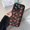 Heart shaped lollipop Phone case iPhone 15 Pro Max 11 12 13 16 14 Plus Silicone Shockproof Case Lens protector shell