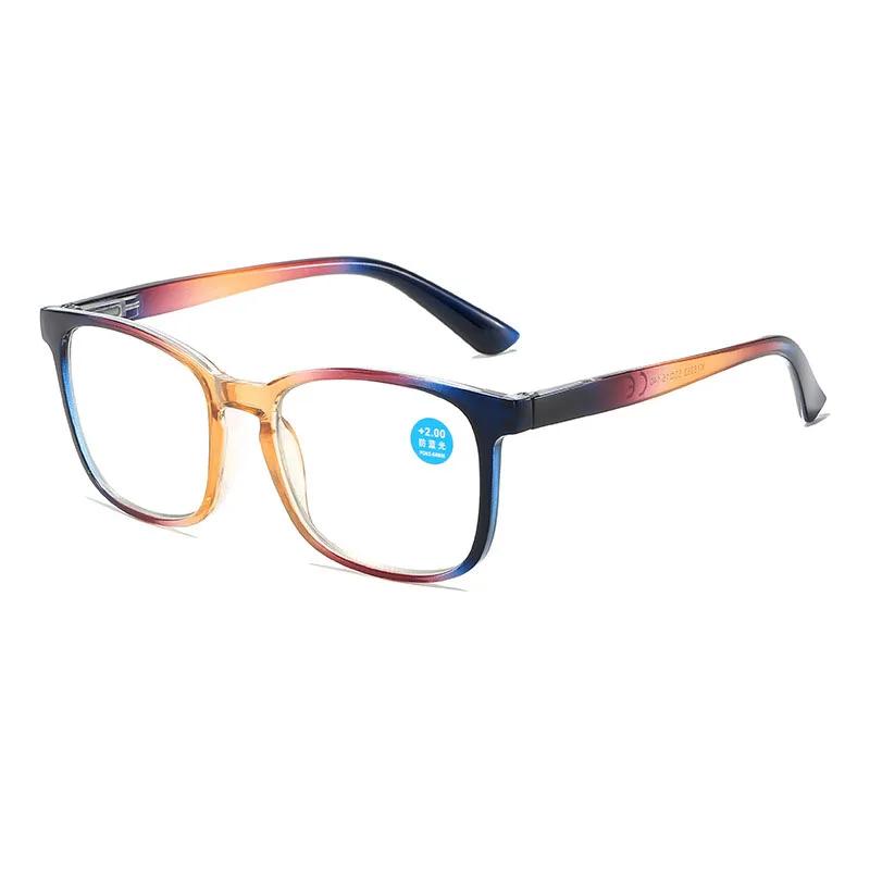 Vintage Rainbow Reading Glasses Women For Men Myopia Customize Prescription Anti Blue Light Blocking Optical Eyeglasses Frames